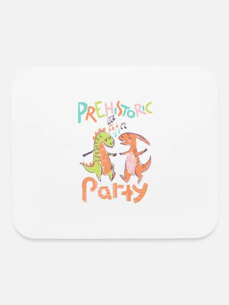 prehistoric party - little dino - Mouse pad Horizontal - white - Front