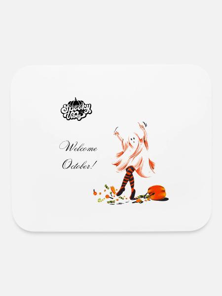 welcome October - Mouse pad Horizontal - white - Front