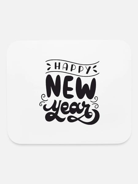 happy new year 2024 - Mouse pad Horizontal - white - Front