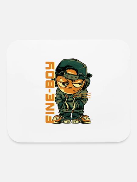 Fine Boy - Mouse pad Horizontal - white - Front