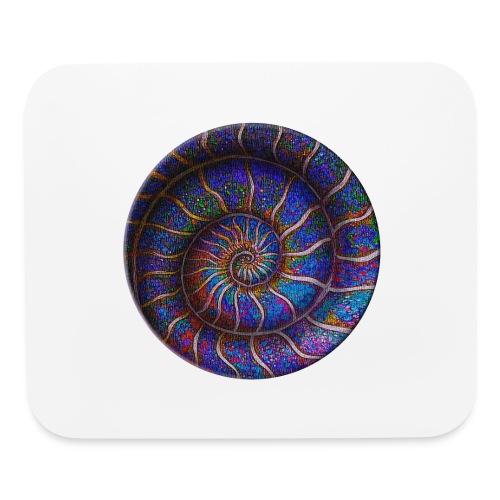 Binary Ammonite Art - Mouse pad Horizontal