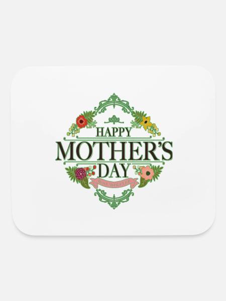 Happy mothers Day - Mouse pad Horizontal - white