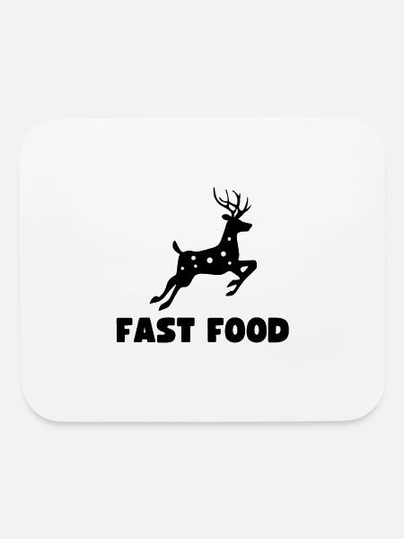 Fast Food - Mouse pad Horizontal - white - Front