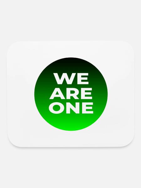We Are One Tee - Mouse pad Horizontal - white - Front