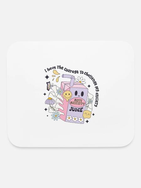Anti Anxiety - Mouse pad Horizontal - white - Front