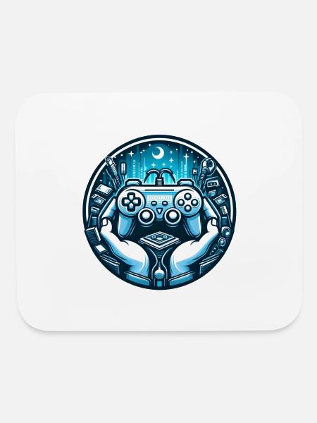 Jeu de la soirée - Tapis de souris - blanc - Devant