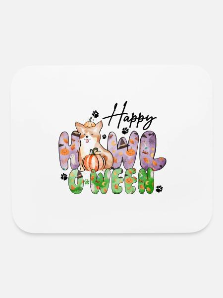 Happy Howl o ween - Mouse pad Horizontal - white - Front