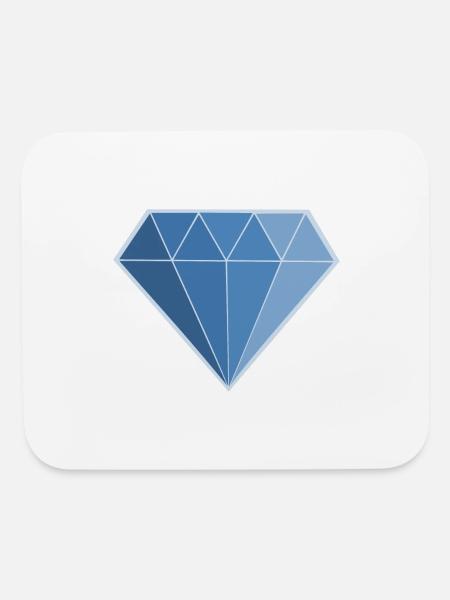 diamond - Mouse pad Horizontal - white