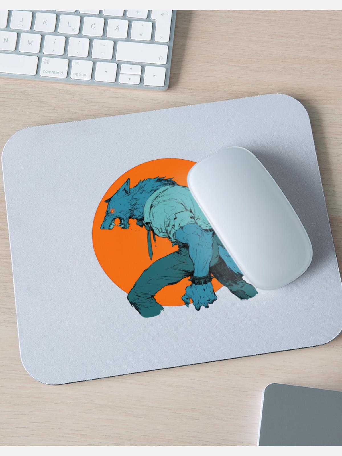 Werewolf halloween - Mouse pad Horizontal - white - Front