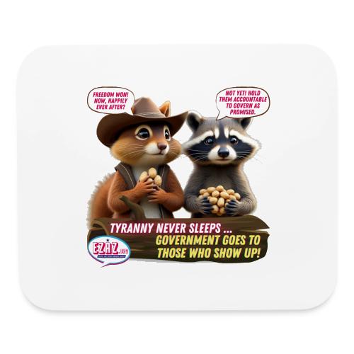 Freedom Squirrel and Raccoon - Mouse pad Horizontal