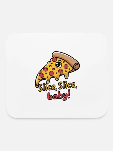 Slice Slice Baby - Mouse pad Horizontal - white - Front