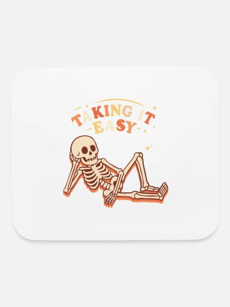 Taking it easy - Mouse pad Horizontal - white - Front