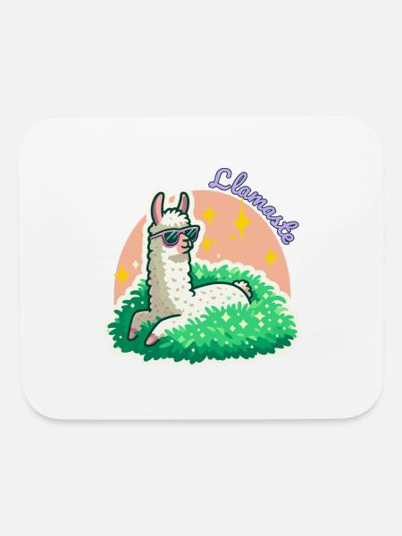 Llamaste - Mouse pad Horizontal - white