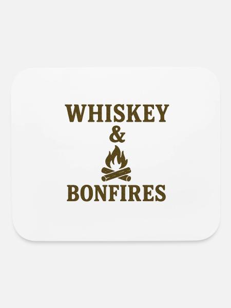 Whiskey Bonfires - Mouse pad Horizontal - white - Front