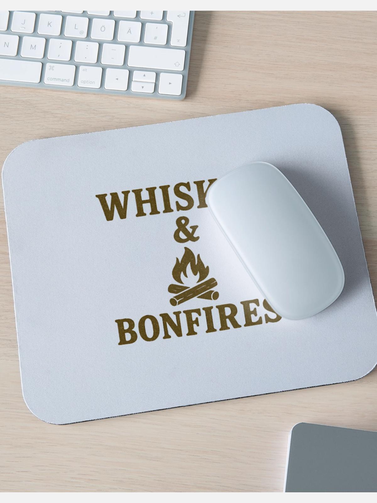 Whiskey Bonfires - Mouse pad Horizontal - white - Front