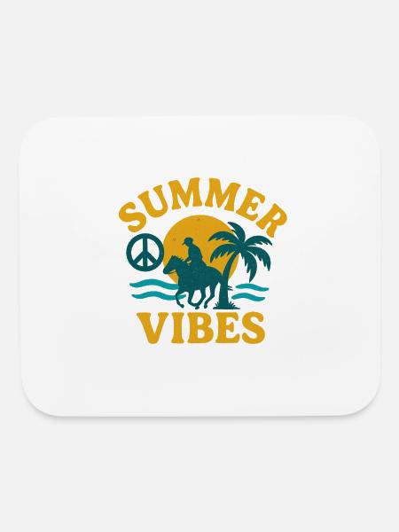 Summer Vibes - Mouse pad Horizontal - white