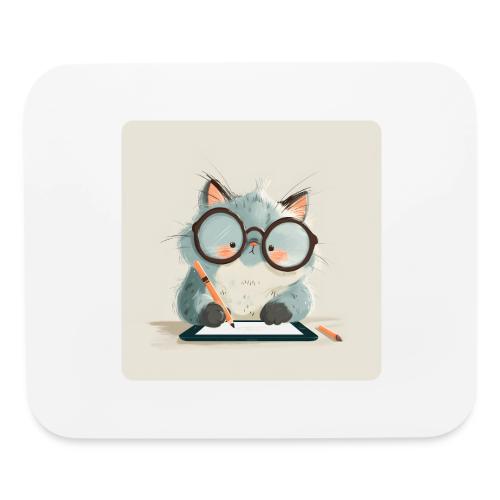Creative Cat Digital Artist Illustration - Mouse pad Horizontal