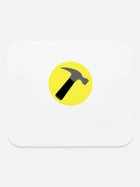 captain hammer - Mouse pad Horizontal - white - Front