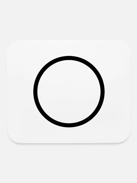 circle - Mouse pad Horizontal - white