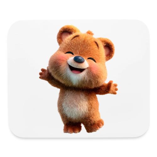 Joyful Baby Bear with Arms Up - Mouse pad Horizontal