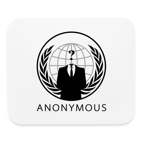 Anonymous 1 - Black - Mouse pad Horizontal
