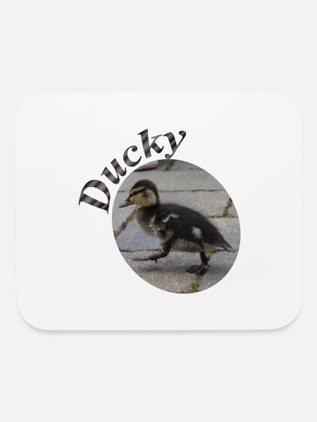 Ducky - Mouse pad Horizontal - white - Front