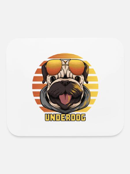 Underdog collection - Mouse pad Horizontal - white - Front