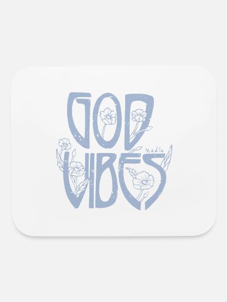 God Vibes - Mouse pad Horizontal - white - Front