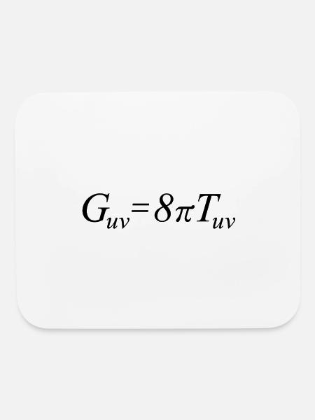 Einstein Field Equation - Mouse pad Horizontal - white - Front