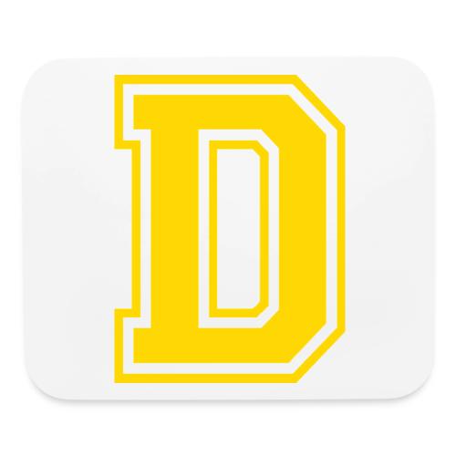 Letter D – Capital Athletic Alphabet Monogram - Mouse pad Horizontal