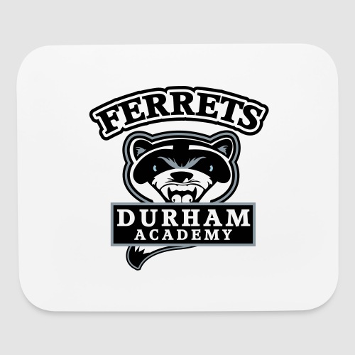durham academy ferrets logo black - Mouse pad Horizontal