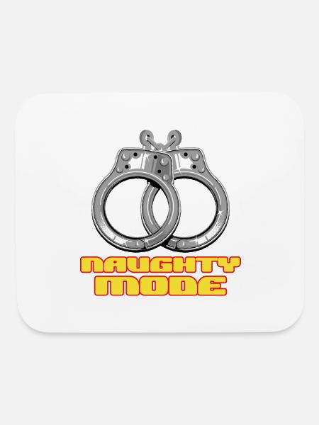 naughty mode - Mouse pad Horizontal - white - Front