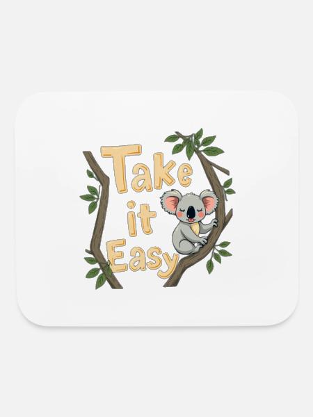 Take It Easy - Mouse pad Horizontal - white - Front