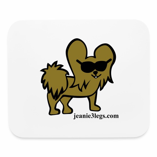 Jeanie the Three-Legged Dog - Mouse pad Horizontal