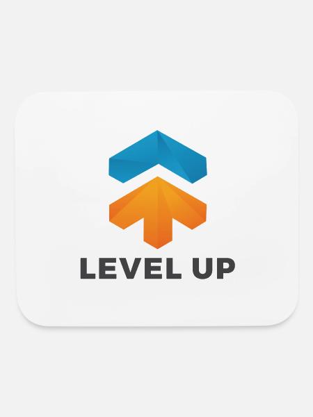 level up - Mouse pad Horizontal - white - Front