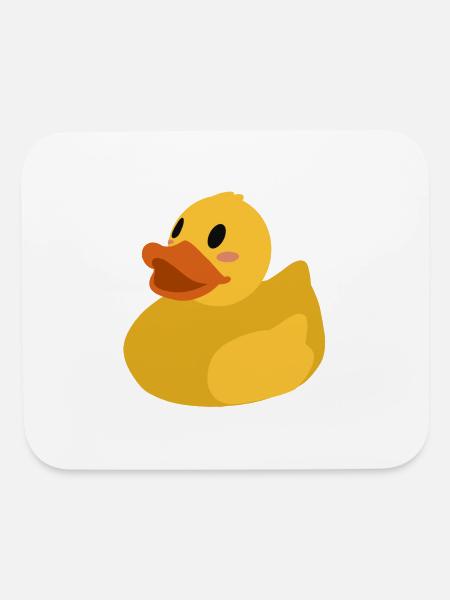 Cute Rubber Duck Duckie - Mouse pad Horizontal - white - Front