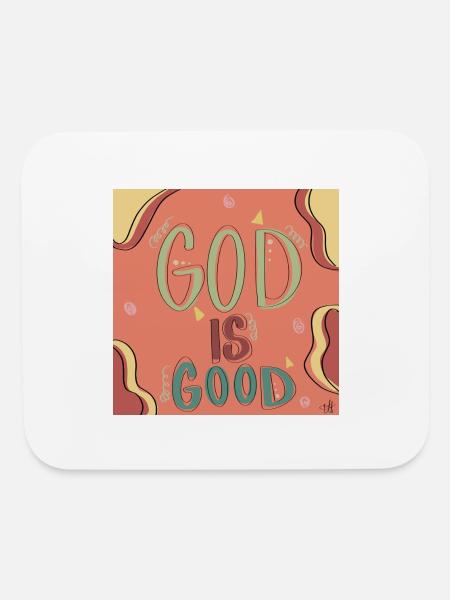 GOD IS GOOD - Mouse pad Horizontal - white - Front