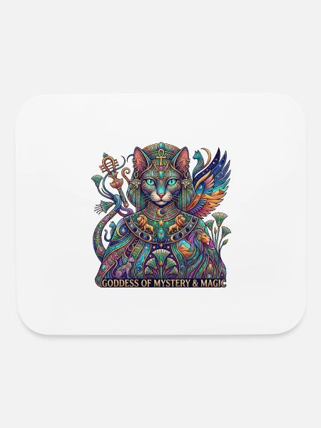 Bastet surrealistic art - Mouse pad Horizontal - white