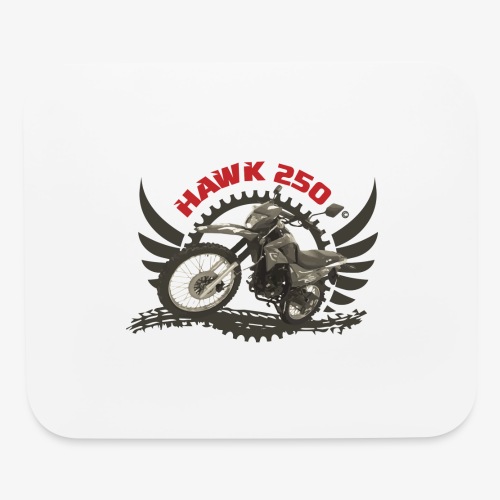 Hawk 250 Logo for Lighter Color Clothing - Mouse pad Horizontal