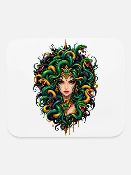 Medusa2 - Mouse pad Horizontal - white - Front