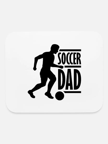 Cool Soccer Dad Logo - Mouse pad Horizontal - white - Front