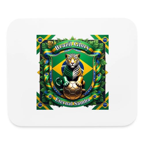 Brazil Jaguar Glory T-Shirt, Flag Pride Badge Gift - Mouse pad Horizontal