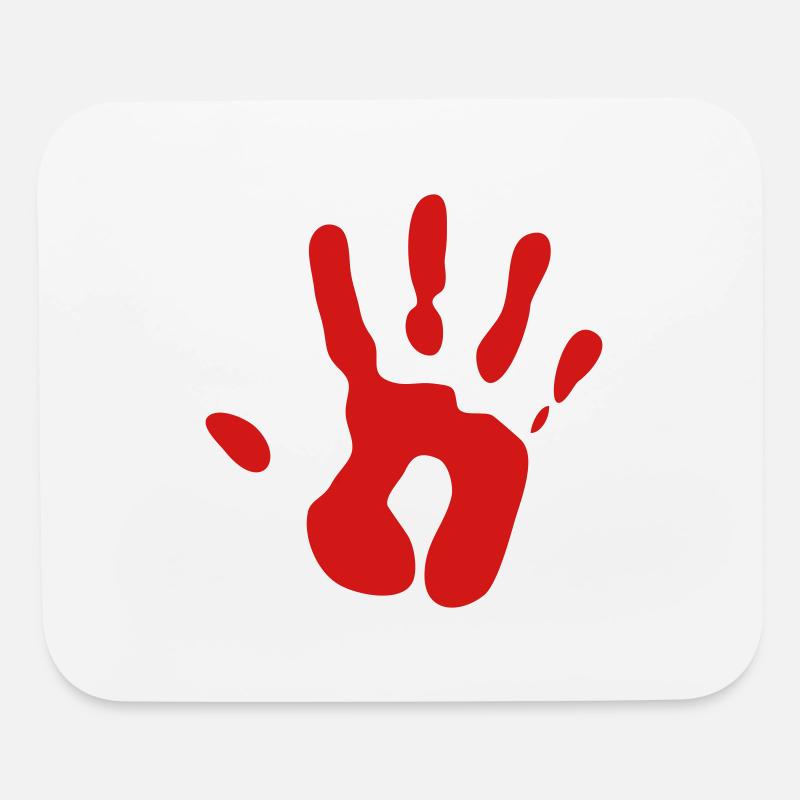 Bloody Red Hand Print' Mouse Pad | Spreadshirt
