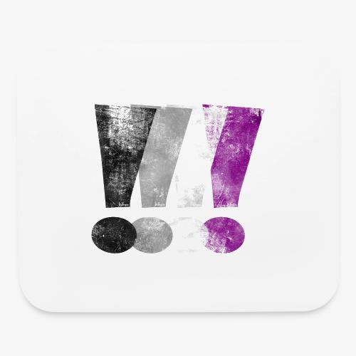 Asexual Pride Exclamation Points - Mouse pad Horizontal