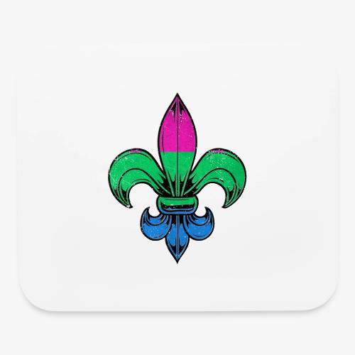 Polysexual Pride Flag Fleur de Lis TShirt - Mouse pad Horizontal
