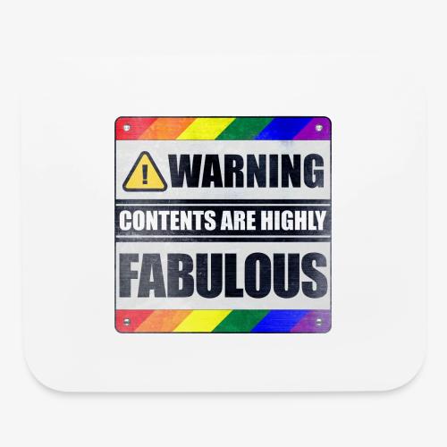 Warning: Contents are Highly Fabulous LGBT - Mouse pad Horizontal