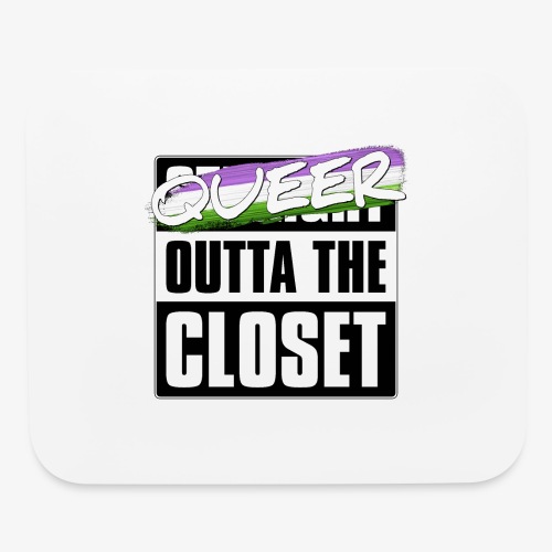 Queer Outta the Closet - Genderqueer Pride - Mouse pad Horizontal