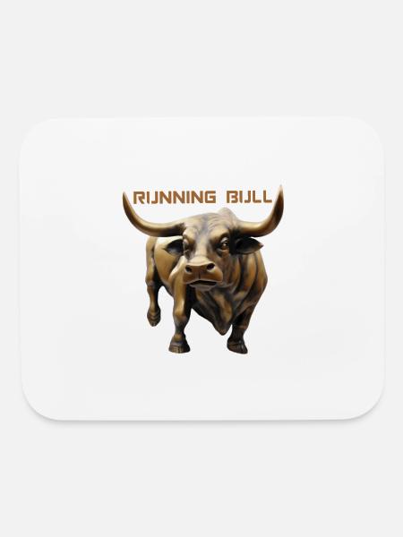 Bull - Mouse pad Horizontal - white - Front