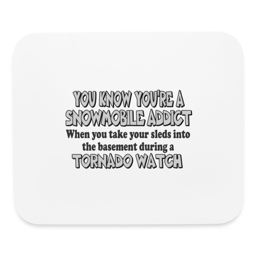 Snowmobile Tornado Watch - Mouse pad Horizontal