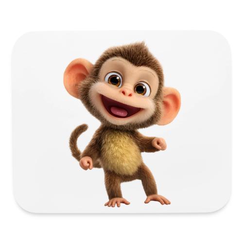 Happy Baby Monkey Standing - Mouse pad Horizontal